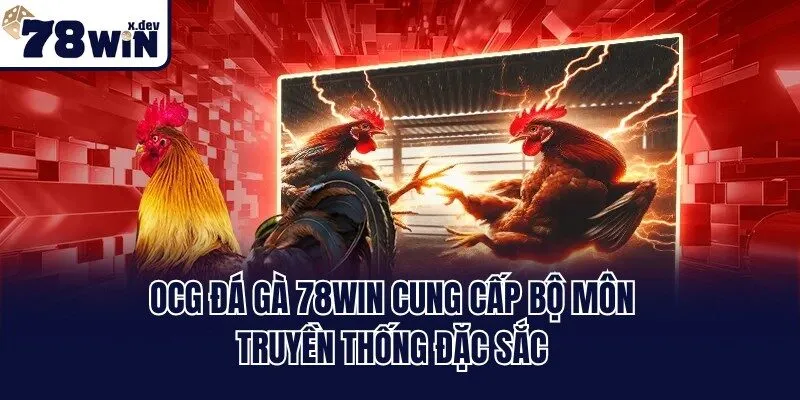 OCG đá gà 78win cung cấp bộ môn truyền thống đặc sắc